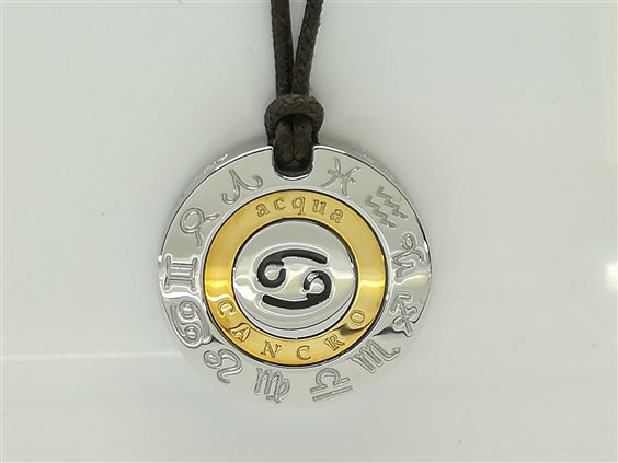 Collana Pendente Uomo Brosway Ocean Acciaio Rosa dei Venti Stella